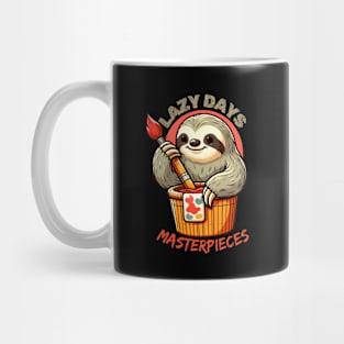 Lazy sloth artist Mug